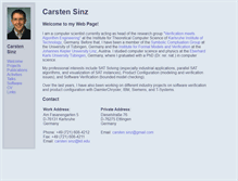 Tablet Screenshot of carstensinz.de